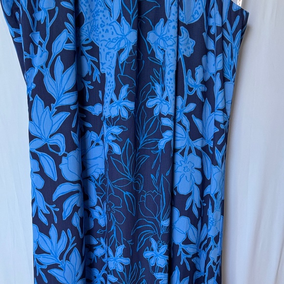 Lilly Pulitzer 12 Donita Floral Maxi Dress in Low Tide Navy Like New - Picture 7 of 11